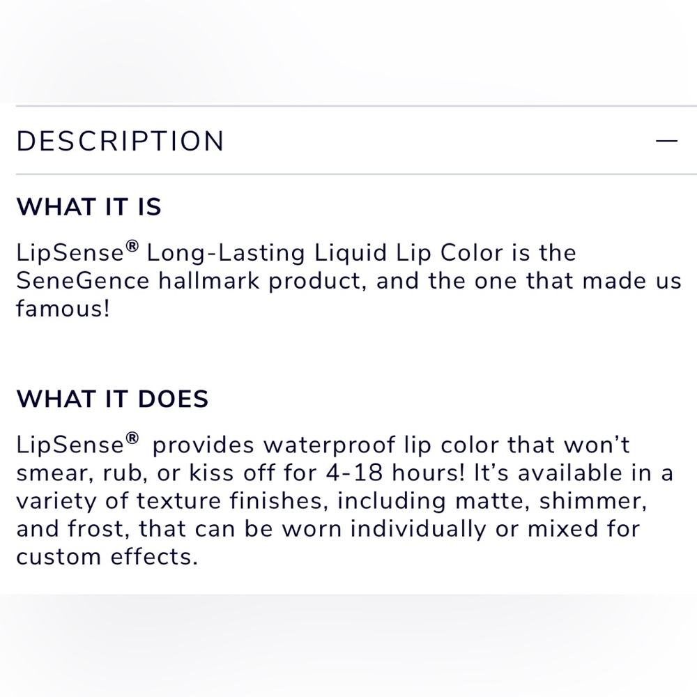 Lipsense Liquid Lip Color - CHOOSE YOUR SHADE / FINISH💖 - Picture 3 of 14